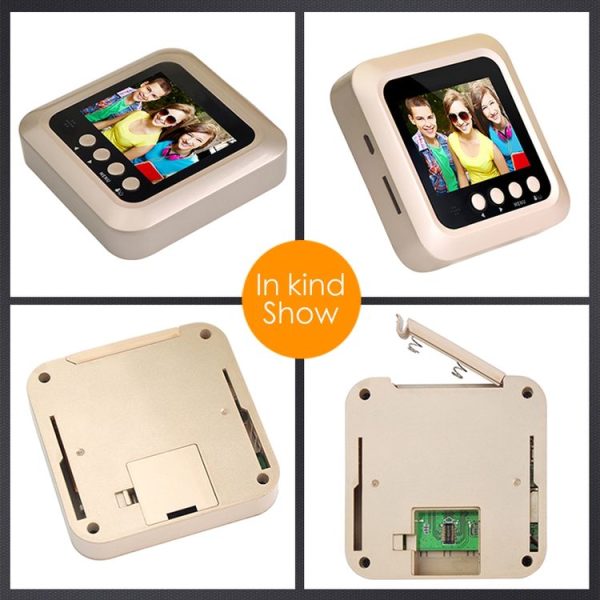 W5 2.4 inch Screen 2.0MP Security Camera No Disturb Peephole Viewer Doorbell, Support TF Card / Night Vision / Video Recording (Gold) - Image 10