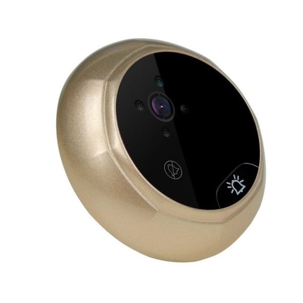 W5 2.4 inch Screen 2.0MP Security Camera No Disturb Peephole Viewer Doorbell, Support TF Card / Night Vision / Video Recording (Gold) - Image 4