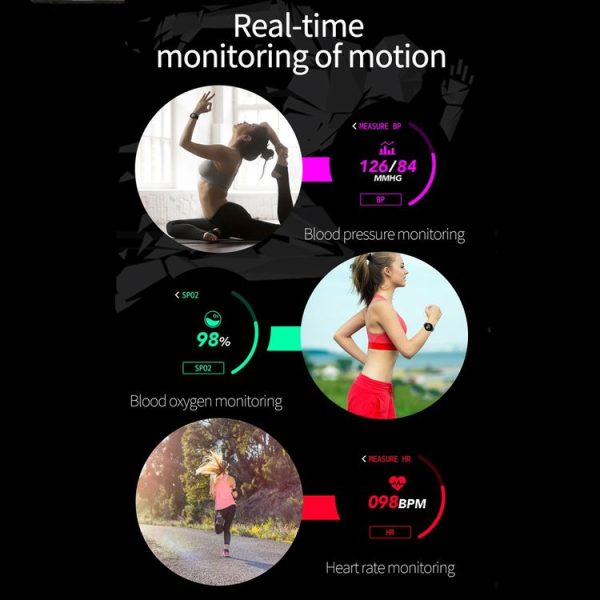 S01 1.22 inch IPS Display Color Screen Smart Bracelet IP67 Waterproof, Support Call Reminder / Heart Rate Monitoring / Blood Pressure Monitoring / Sleep Monitoring / Blood Oxygen Monitoring (Gold) - Image 6