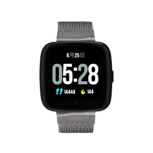 DTNO.1 G12 1.3 inches OLED Color Screen Smart Bracelet IP67 Waterproof, Nylon Watchband, Support Call Reminder / Heart Rate Monitoring / Sedentary Reminder / Multi-sport Mode (Black)