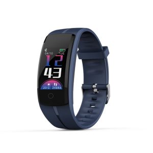QS100 0.96 inches TFT Color Screen Smart Bracelet IP67 Waterproof, Support Call Reminder / Heart Rate Monitoring / Sleep Monitoring / Sedentary Reminder / Blood Pressure Monitoring (Blue)