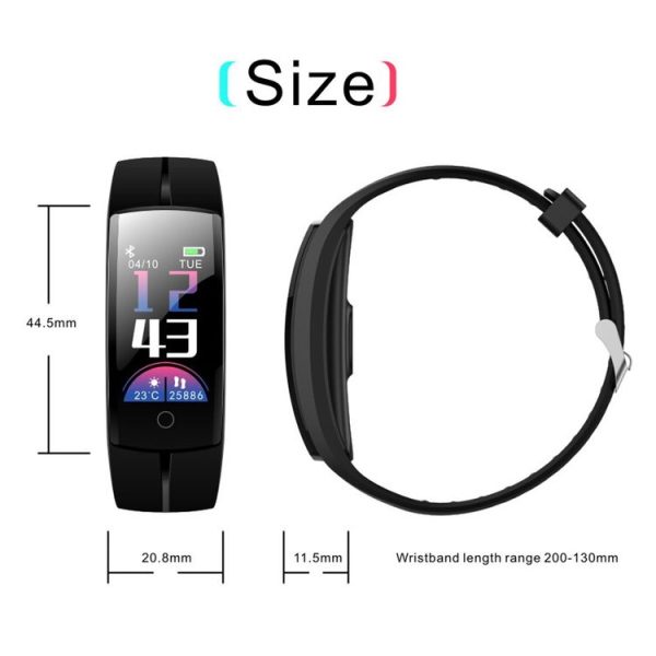 QS100 0.96 inches TFT Color Screen Smart Bracelet IP67 Waterproof, Support Call Reminder / Heart Rate Monitoring / Sleep Monitoring / Sedentary Reminder / Blood Pressure Monitoring (Blue) - Image 14