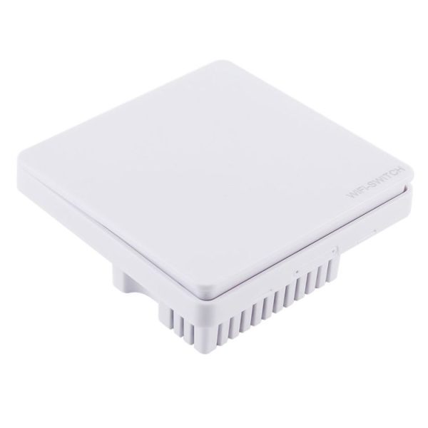 QEVDO QSAW1 WiFi & Single Button 86mm / 1Gang 3Way Neutral Wire Live Wire Wall Smart Switch, Support Alexa / Google Home Voice Control (White) - Image 2