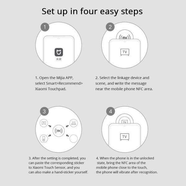 Original Xiaomi Smart Touch Sensor Pengpeng Patch 2, Support Home Automation Control (White) - Image 15