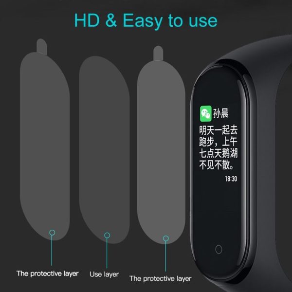 10 PCS Explosion-proof TPU Soft Full Screen Protective Film for Xiaomi Mi Band 4 - Image 5