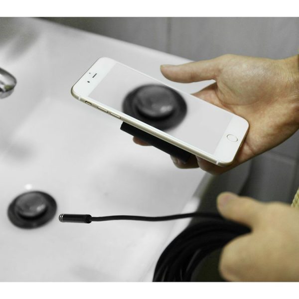 1200P HD Pixels WiFi Endoscope Snake Tube Inspection Camera with 8 LED, Waterproof IP68, Lens Diameter: 8mm, Length: 2m, Hard Line (Yellow) - Image 12