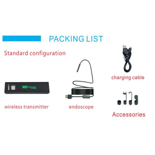 YPC110 8mm 2.0MP HD Camera WiFi Endoscope Snake Tube Inspection Camera with 8 LED, Waterproof IP68, Lens Diameter: 8mm, Length: 2m, Hard Line - Image 14