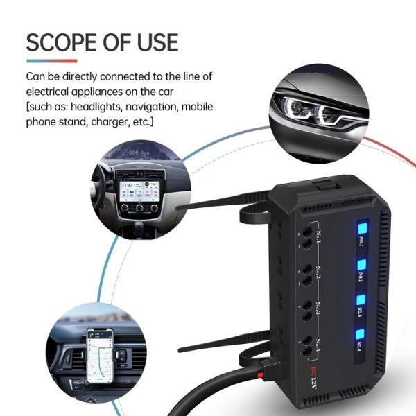 CS-1785A1 Motorcycle / Car Relay Quick Wiring Fuse Box - Image 8