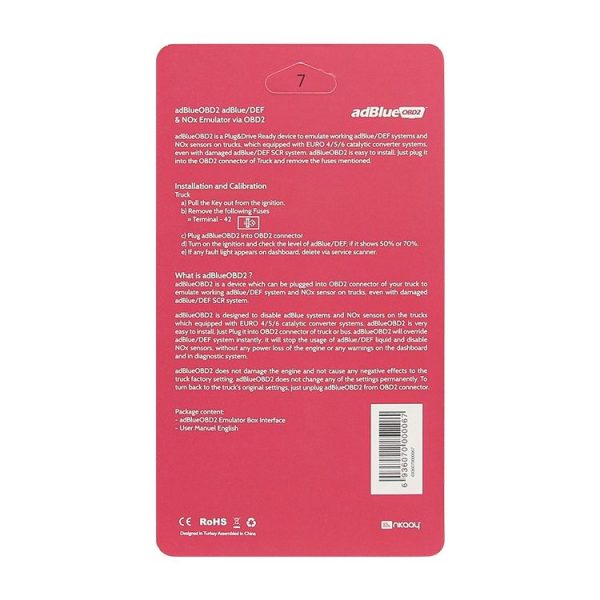 AdBlue Emulator EURO 4 / 5 OBD2 Emulator for Scania Trucks - Image 5