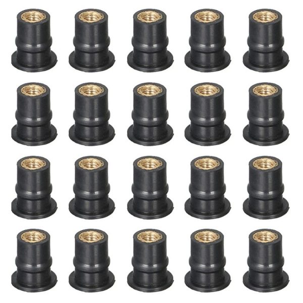 20pcs / 1 Set M5 Universal Motorcycle Windshield Brass Nuts