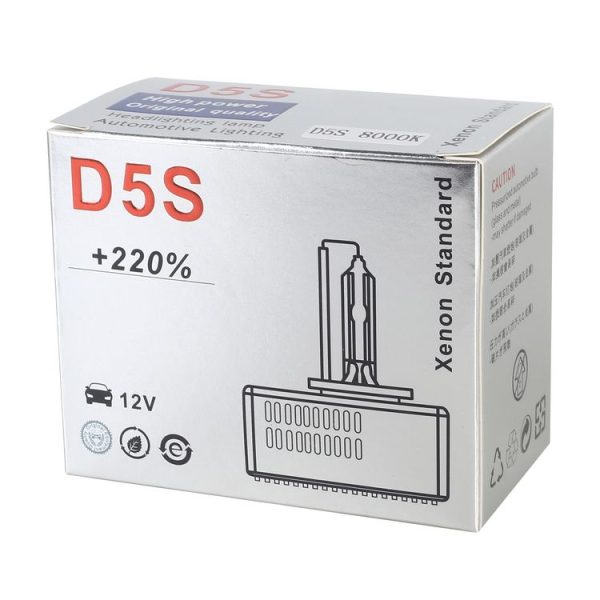 1 Pair D5S 6000K DC12V 35W Car HID Xenon Bulb Kit Headlight (White Light) - Image 6