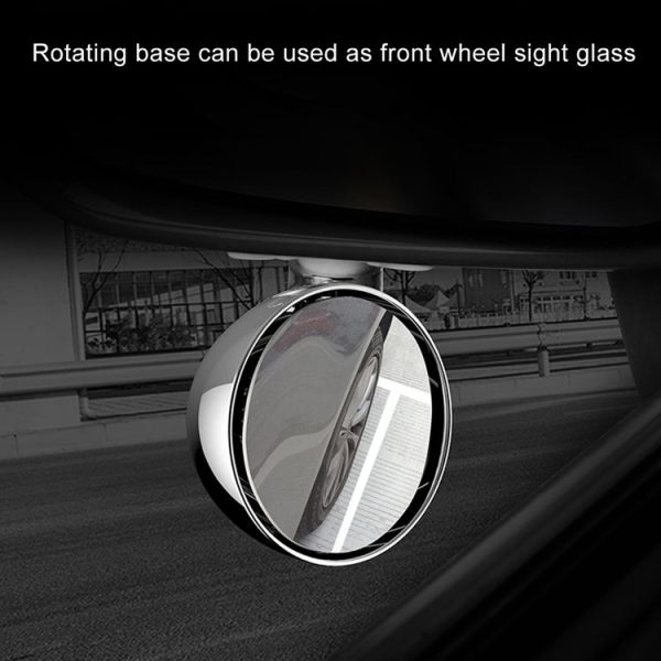 3R-045 Auxiliary Rear View Mirror Car Adjustable Blind Spot Mirror Wide Angle Auxiliary Side Mirror, Diameter: 70mm (White) - Image 8