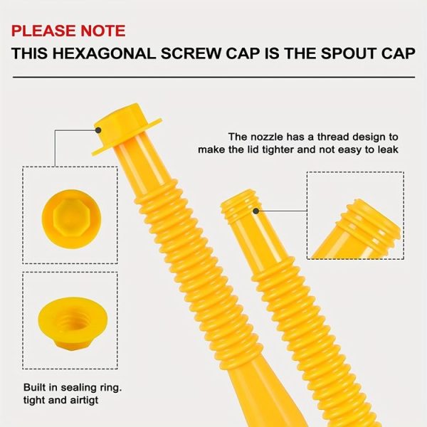 3pcs / Set Hexagonal Nut Plug Anti-Slip Plastic Cap - Image 4