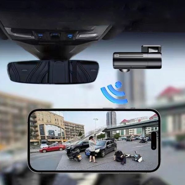 Car 1080P HD WiFi Driving Recorder, Supports Mobile APP Link & Automatic Loop Recording - Image 10