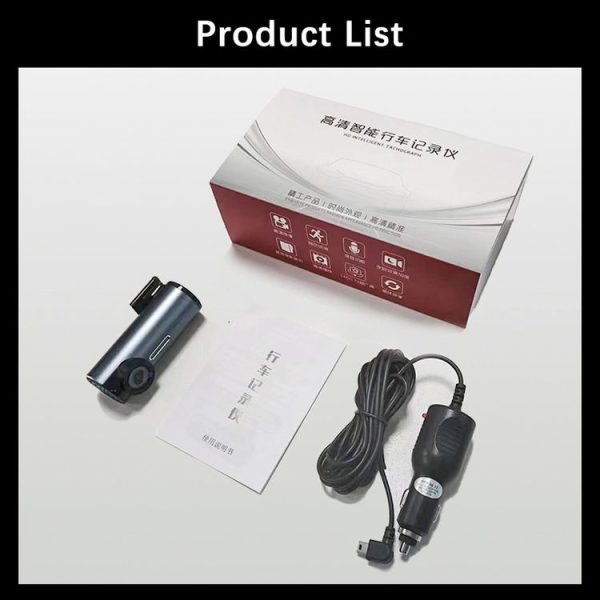 Car 1080P HD WiFi Driving Recorder, Supports Mobile APP Link & Automatic Loop Recording - Image 11