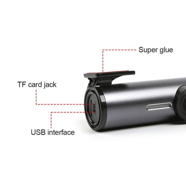 Car 1080P HD WiFi Driving Recorder, Supports Mobile APP Link & Automatic Loop Recording - Image 3