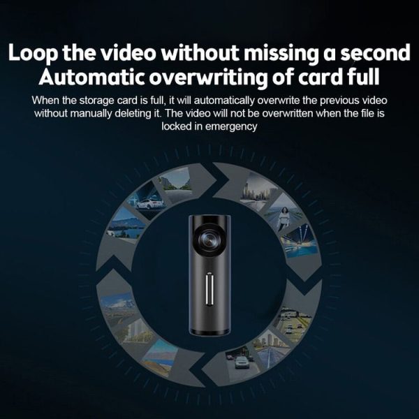 Car 1080P HD WiFi Driving Recorder, Supports Mobile APP Link & Automatic Loop Recording - Image 9
