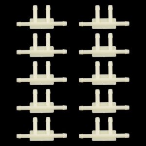 10pcs / Bag Car Dual T Type Wiper Spray Nozzle Water Pipe Connection Tube
