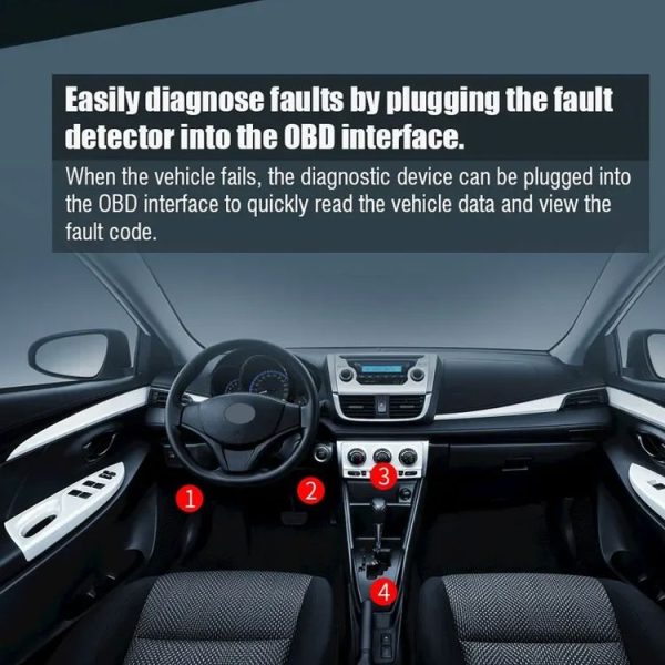 V314 Car OBD Diagnostic Instrument Fault Clear Code Reader - Image 11