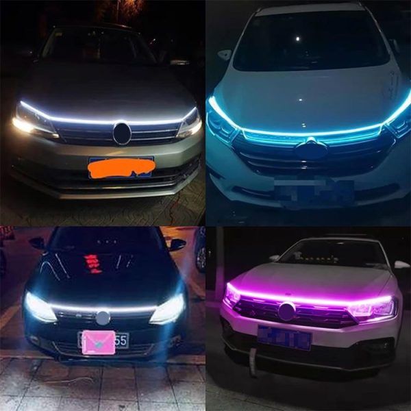 1.8m Car Daytime Running Super Bright Decorative LED Atmosphere Light (Yellow Light) - Image 10