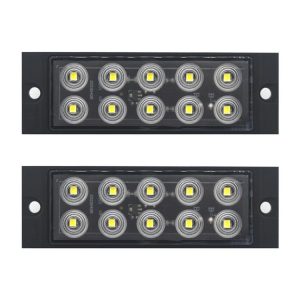 2pcs Car / Truck 10LEDs Side Marker Indicator Lights Bulb Lamp (White)