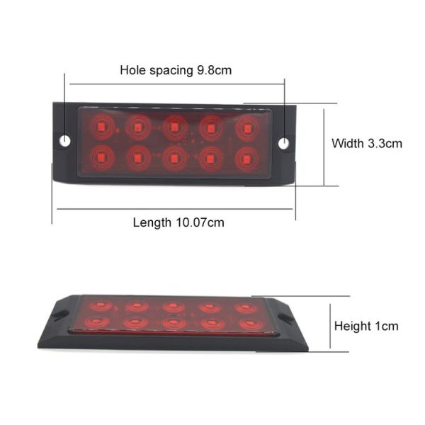 2pcs Car / Truck 10LEDs Side Marker Indicator Lights Bulb Lamp (White) - Image 5