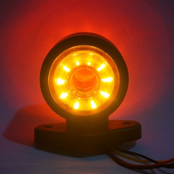 2pcs Car / Truck 12-30V 20LEDs Red Yellow Side Marker Indicator Lights Bulb Lamp - Image 3