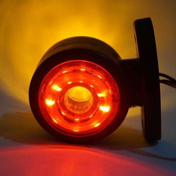 2pcs Car / Truck 12-30V 20LEDs Red Yellow Side Marker Indicator Lights Bulb Lamp - Image 4
