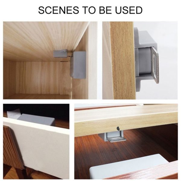 T3 ABS Magnetic Card Induction Lock Invisible Single Open Cabinet Door Lock (Grey) - Image 12