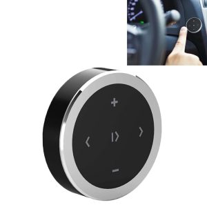 Car Wireless Bluetooth Controller Mobile Phone Multimedia Multi-functional Steering Wheel Remote Controller (Silver)