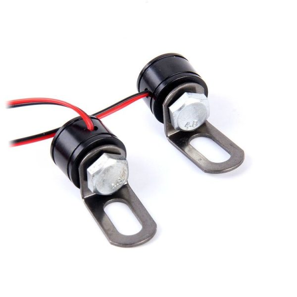 2 PCS 12V 3W Blue Light Eagle Eyes LED Strobe Light For Motorcycle, Wire Length: 90cm - Image 4
