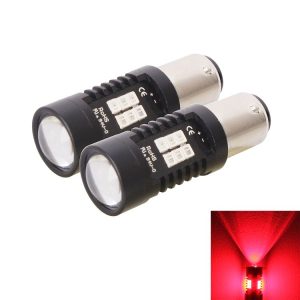 2 PCS 10.5W 1157-2835-21smd Red LED Car Brake Light Tail Light Bulb, DC 12-24V (Red Light)