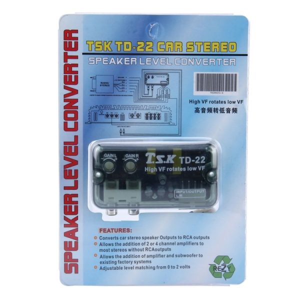 TSK TD-22 Car Stereo Speaker Level Converter, High VF Rotates Low VF - Image 6