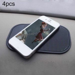 4pcs Car Anti-Slip Mat Super Sticky Pad for Phone / GPS / MP4 / MP3