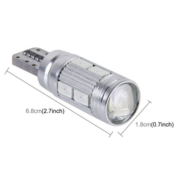 2 PCS T10 6W 10 SMD 5630 LED Error-Free Canbus Car Clearance Lights Lamp, DC 12V (Red Light) - Image 5
