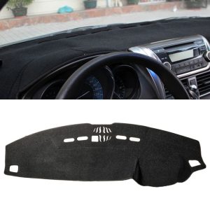 Dark Mat Car Dashboard Cover Car Light Pad Instrument Panel Sunscreen Car Mats for Land Rover Discovery 4, Please note the model and year (Black)