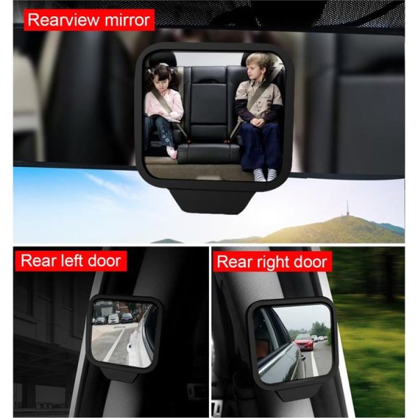 3R-2130 Car Truck Interior Adjustable Wide Angle Rear View Blind Spot Mirror, Size: 7*6.5*1cm - Image 11