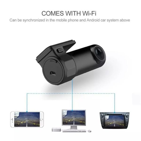Mini Car Dash Camera WiFi Monitor Full HD Dashcam Video Recorder Camcorder Motion Detection, Support TF Card & Android & IOS - Image 5