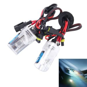 2PCS DC12V 35W H3 2800 LM HID Xenon Light Single Beam Super Vision Waterproof Head Lamp, Color Temperature: 4300K (White Light)