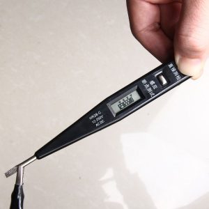 Portable AC DC Voltage Test Pencil Circuit Detector Volt Tester 12-250V Detection (Black)