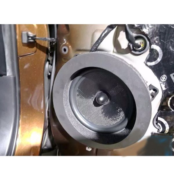 2 PCS Car Sound Insulation Speaker Soundproof Cotton with Self Adhesive Car Sound Insulation Cotton, Outer Diameter: 19.5 cm, Inner Diameter: 14.3 cm - Image 6