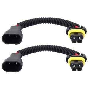 2 PCS 9005 / 9006 Car HID Xenon Headlight Male to Female Conversion Cable