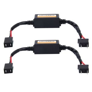 2 PCS H7 Car Auto LED Headlight Canbus Warning Error-free Decoder Adapter for DC 9-16V / 20W-40W