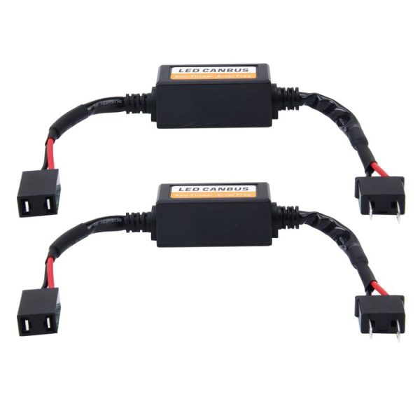 2 PCS H7 Car Auto LED Headlight Canbus Warning Error-free Decoder Adapter for DC 9-16V / 20W-40W