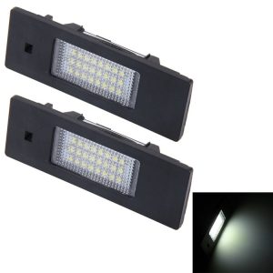 2 PCS License Plate Light with 24 SMD-3528 Lamps for BMW E87 (White Light)