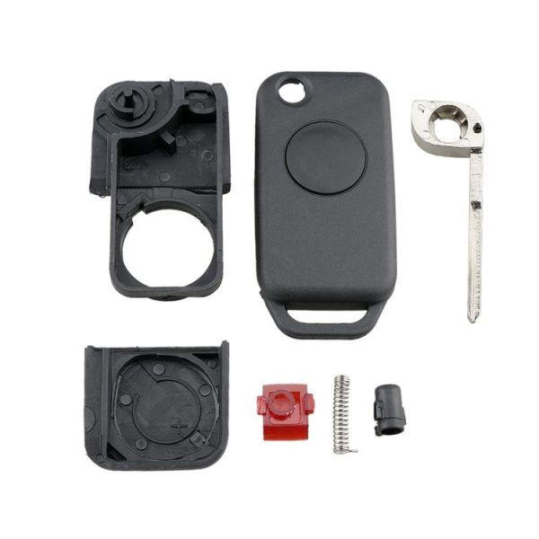 Mercedes-Benz Car Keys Replacement 1 Button Car Key Case with Foldable Key Blade - Image 6