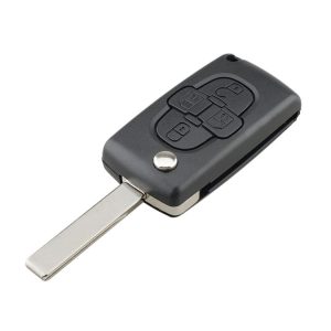CITROEN C8 / PEUGEOT 1007 Car Keys Replacement 4 Buttons Car Key Case with Grooved, without Holder