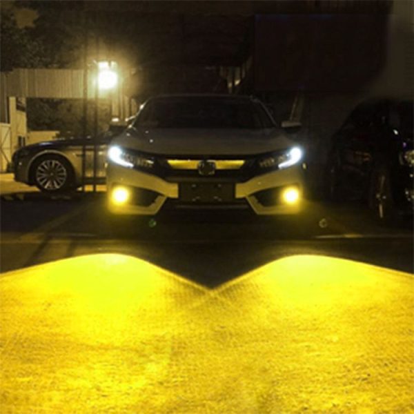 2 PCS H3 DC12V-24V / 12W / 3000K / 800LM 12LEDs SMD-3030 Car LED Fog Light (Yellow Light) - Image 14