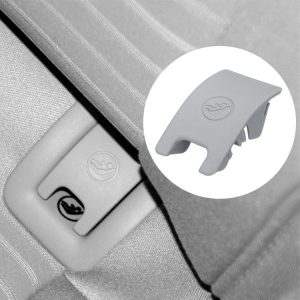Car Rear Children Seat Isofix Cover for Audi A6 2013-2018 (Grey)