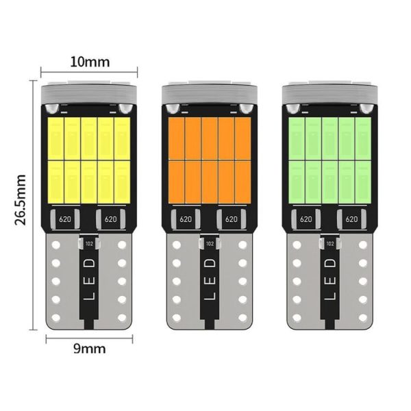 10pcs T10 4014-26SMD Car Bright Lights LED Clearance Light Lamp Reading Light (White Light) - Image 5